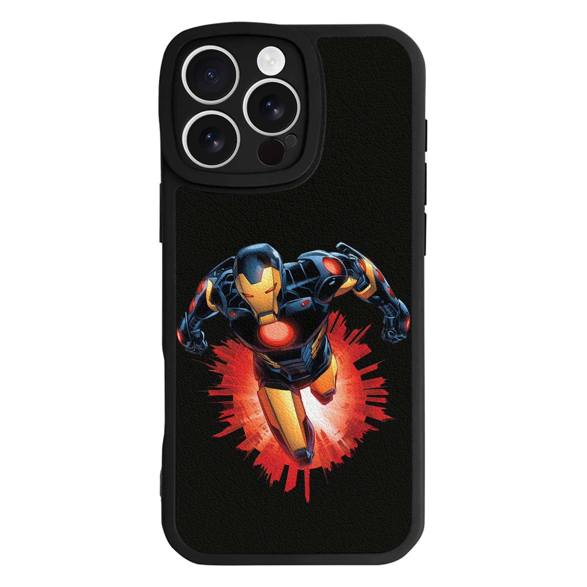 （画像用） アベンジャーズ The Avengers 【iPhone 16シリーズ対応】シリコンスマホケース（レザー調） 材質：シリコン
